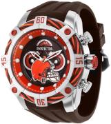 Invicta Nfl Herrklocka 35820 Brun/Gummi Ø52 mm