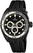 Festina Multifunction Herrklocka F16610-8 Svart/Gummi Ø44 mm