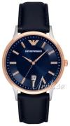 Emporio Armani Fashion Herrklocka AR2506 Blå/Läder Ø43 mm