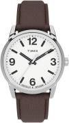 Timex Easy Reader Herrklocka TW2U71600 Vit/Läder Ø38 mm