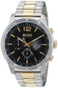 Hugo Boss Chronograph Herrklocka 1513529 Svart/Gulguldtonat stål