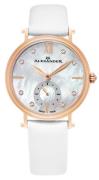 Alexander Monarch Damklocka AD201-03 Vit/Satin Ø34 mm