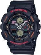 Casio G-Shock Herrklocka GA-140-1A4ER Svart/Resinplast Ø51.2 mm