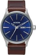 Nixon The Sentry Herrklocka A105-1524-00 Blå/Läder Ø42 mm