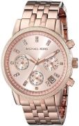 Michael Kors Ritz Damklocka MK6077 Roséguldstonad/Roséguldstonat