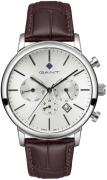 Gant 99999 Herrklocka G132007 Silverfärgad/Läder Ø43 mm