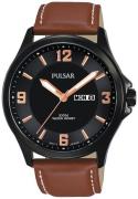 Pulsar Herrklocka PJ6091X1 Dress Svart/Läder Ø42 mm