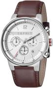 Esprit Herrklocka ES1G025L0015 Silverfärgad/Läder Ø42 mm