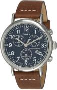 Timex Herrklocka TW2T68900 Blå/Läder Ø41 mm