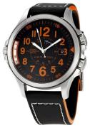 Hamilton Herrklocka H77695733 Nav Below Zero Svart/Läder Ø43 mm