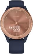 Garmin 010-02238-03 Vivomove 3S Roséguldstonad/Gummi Ø39 mm