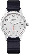 Nomos Glashütte Herrklocka N-775 Club Vit/Textil Ø41.5 mm