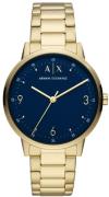 Armani Exchange Herrklocka AX2749 Cayde Blå/Guldtonat stål Ø42 mm