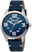 Just Cavalli Herrklocka JC1G108L0015 Blå/Läder Ø42 mm