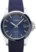 Longines Herrklocka L3.719.4.96.9 Conquest V.H.P. Blå/Gummi Ø41 mm