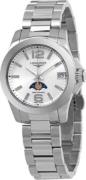 Longines Damklocka L3.380.4.76.6 Conquest Ladies Silverfärgad/Stål