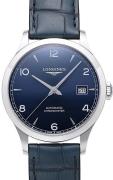 Longines Herrklocka L2.820.4.96.4 Record Blå/Läder Ø38.5 mm