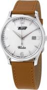 Tissot Herrklocka T118.410.16.277.00 Heritage Silverfärgad/Läder