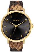 Nixon Damklocka A10912891-00 Arrow Svart/Läder