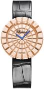 Chopard Damklocka 124015-5001 Ice Cube Roséguldstonad/Läder Ø36 mm