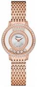 Chopard Damklocka 209411-5001 Happy Diamonds Silverfärgad/18 karat