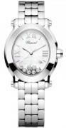 Chopard Damklocka 278546-3003 Happy Sport Vit/Stål Ø33.5 mm