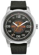 Bulova Herrklocka 76A155 Harley-Davidson Svart/Läder