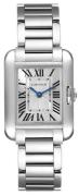 Cartier Damklocka W5310022 Tank Anglaise Silverfärgad/Stål