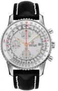 Breitling Herrklocka A13324121G1X2 Navitimer 01 Silverfärgad/Läder