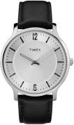 Timex Herrklocka TW2R50000 Silverfärgad/Läder Ø40 mm