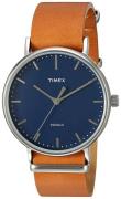 Timex Herrklocka TW2P97800 Weekender Blå/Läder Ø41 mm