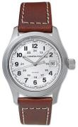 Hamilton Herrklocka H68411553 Khaki Silverfärgad/Läder Ø38 mm