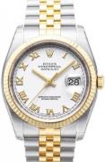 Rolex Herrklocka 116233-0149 Datejust Two Tone Vit/18 karat gult guld