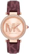 Michael Kors Damklocka MK2974 Parker Roséguldstonad/PVC