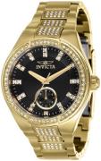 Invicta Damklocka 38625 Specialty Svart/Gulguldtonat stål Ø38 mm