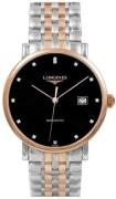 Longines Herrklocka L4.910.5.57.7 Elegant Svart/Roséguldstonat stål