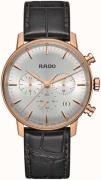 Rado Herrklocka R22911125 Coupole Silverfärgad/Läder Ø42 mm