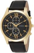 Guess Herrklocka W0876G5 Svart/Läder Ø44 mm