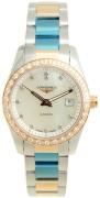 Longines Damklocka L2.285.5.88.7 Conquest Ladies Vit/18 karat