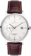 Gant Herrklocka G165002 East Hill Silverfärgad/Läder Ø43 mm