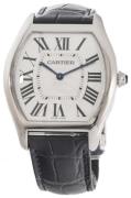 Cartier Damklocka W1556363 Tortue Silverfärgad/Läder