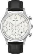 Bulova Herrklocka 96B354 Vit/Läder Ø43 mm