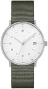 Junghans Damklocka 47/4051.04 Max Bill Vit/Textil Ø32.7 mm