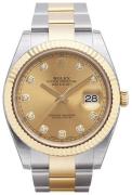 Rolex Herrklocka 126333-0011 Datejust 41 Gulguldstonad/18 karat gult