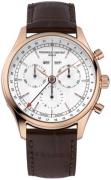 Frederique Constant Herrklocka FC-296SW5B4 Classics Quartz Vit/Läder