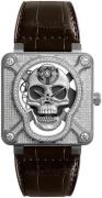 Bell & Ross Herrklocka BR-01-LAUGHING-SKULL-FULL-DIAMON Br 01