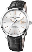 Ulysse Nardin Herrklocka 8153-111-2-90 Classico Silverfärgad/Läder