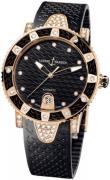 Ulysse Nardin Damklocka 8106-101EC-3C-12 Ladies Diver Svart/Gummi