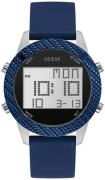 Guess Herrklocka W1037G1 LCD/Gummi Ø46 mm