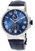 Ulysse Nardin Herrklocka 1183-126-43 Marine Collection Blå/Läder